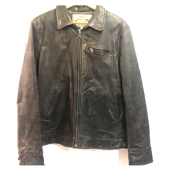 Banana Republic Jackets \u0026 Coats | Banana Republic Mens Brown Leather Biker Jacket | Color: Brown | Size: L | Mangieri514's Closet